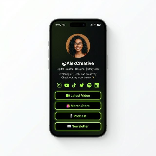 Link-in-bio profile example 2