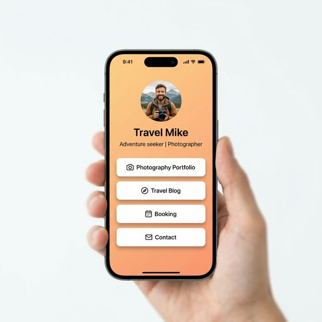 Link-in-bio profile example 3